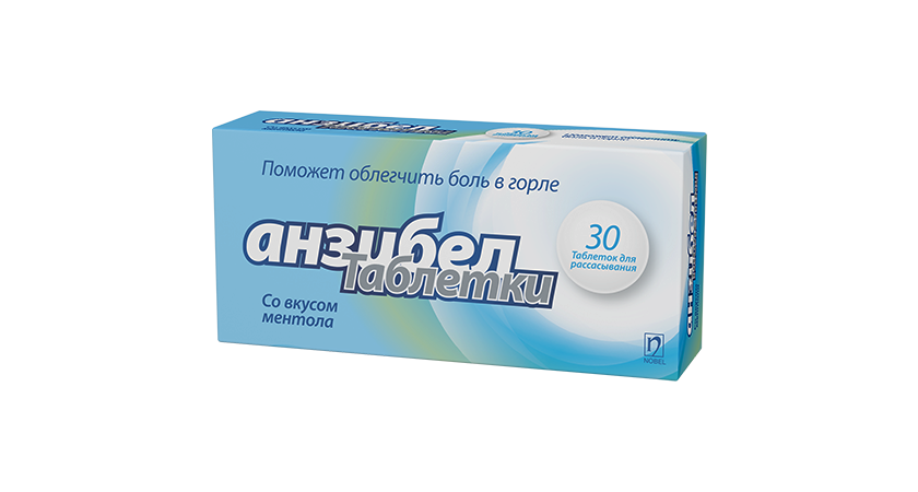 Anzibel menthol 30 pastilles