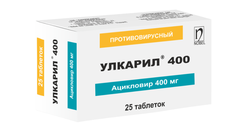 Улкарил 400мг. 25 Таб